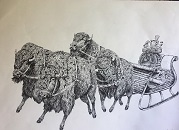 Thumbnail painting of a buffalo