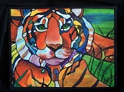 Thumbnail painting of a tiger